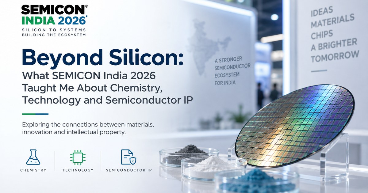 Featured visual for Beyond Silicon: What SEMICON India 2026 Taught Me About Chemistry, Technology and Semiconductor IP
